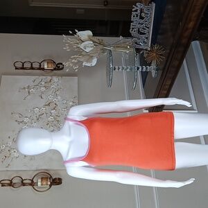Victoria's Secret Pink Orange and Pink Women's Tank Top. Size M/L